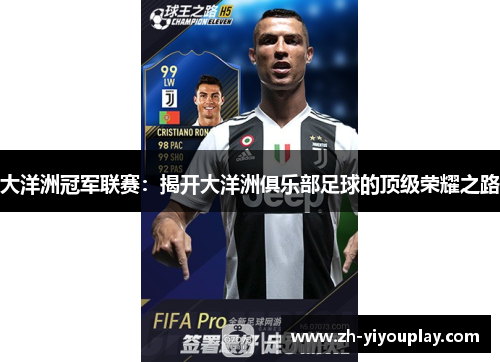 大洋洲冠军联赛：揭开大洋洲俱乐部足球的顶级荣耀之路